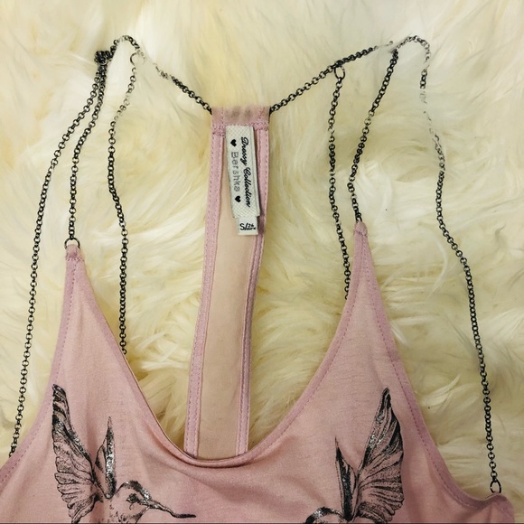 Chain strappy back Sheer Flowy Tank Small - Picture 10 of 11